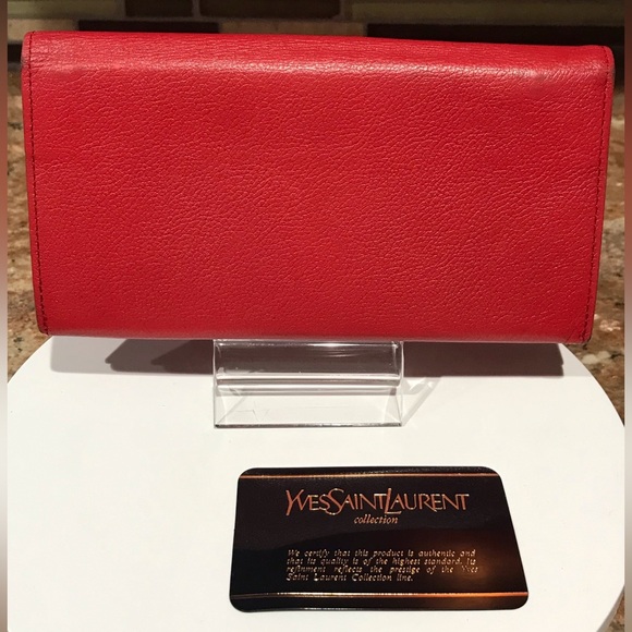 YSL Saint Laurent Kiss Lock Leather Wallet β€οΈπ₯π - Picture 11 of 17